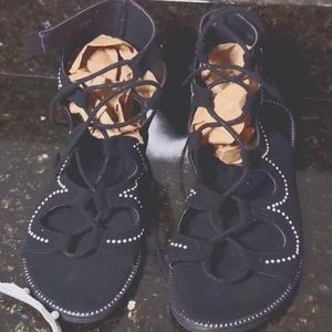 Fashion Nova Sandals Size 8 Black